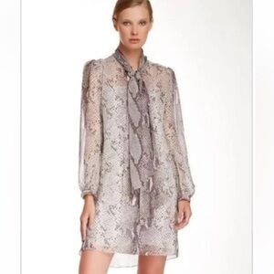 Diane von Furstenburg snake bow dress